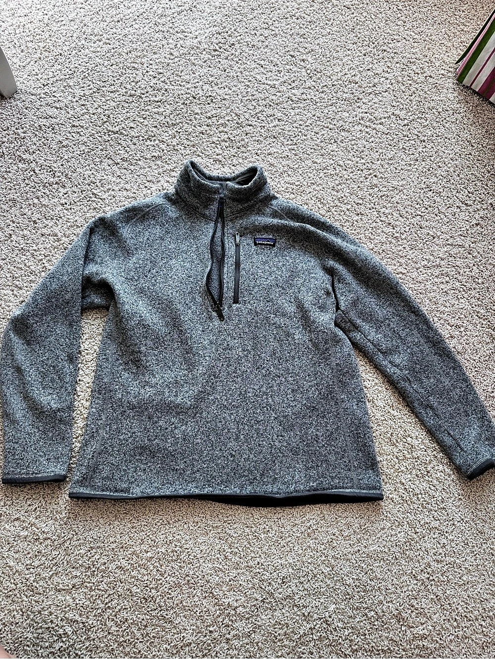 Patagonia Men's Better Sweater 1/4-Zip Fleece Gray Large